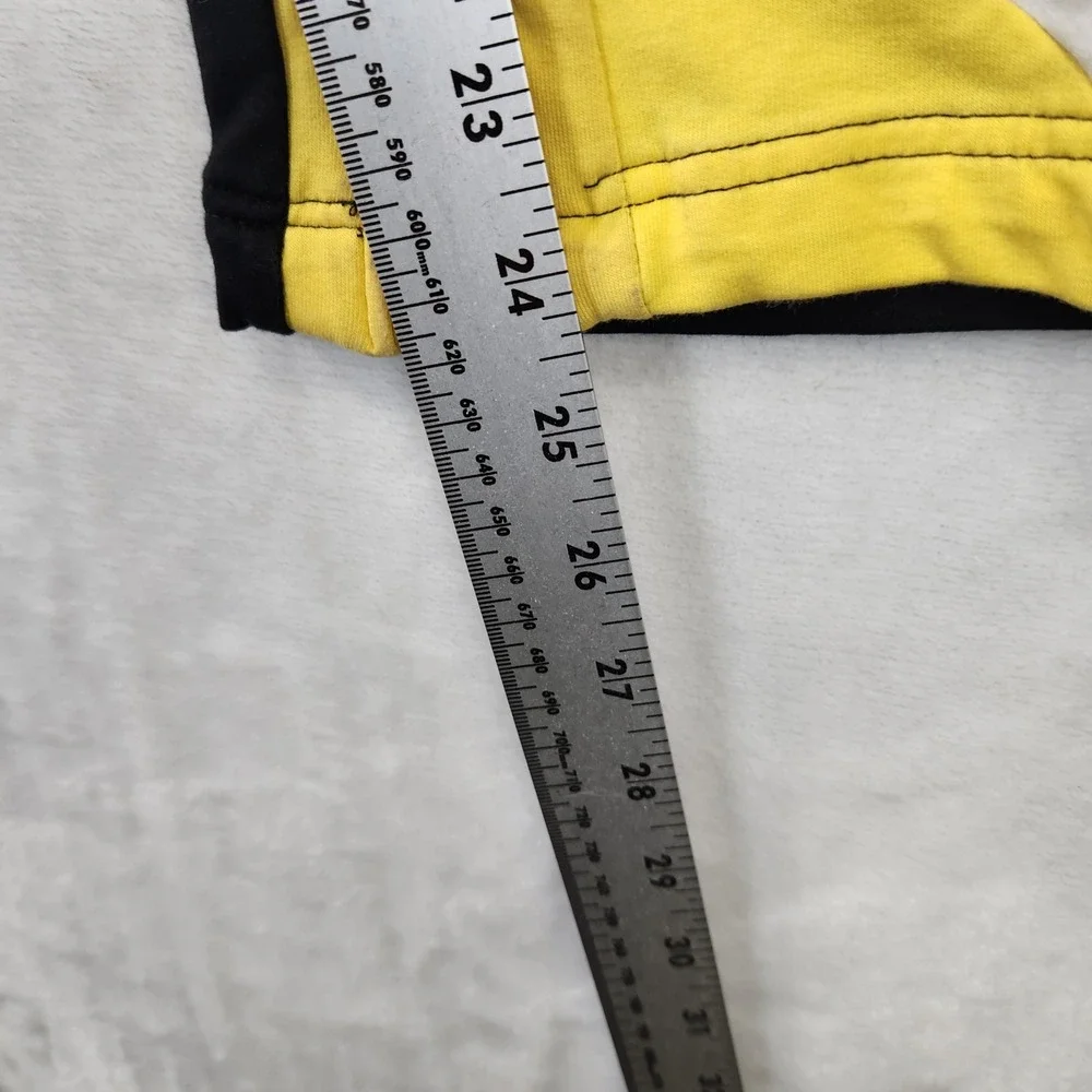 Makobi Mens Colorblock Jogger Pants Black Yellow Geometric M555‎ XL